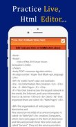 HTML tutorial offline app with examples screenshot 1