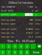 Milling Cut Calculator screenshot 10