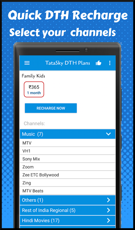 App for tata hot sale sky recharge