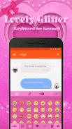 Glitter Emoji Keyboard Theme screenshot 1