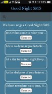 Good Night SMS screenshot 1