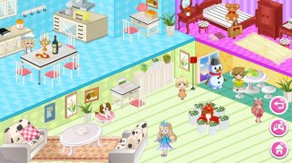 Princess Snow Dollhouse Design screenshot 2