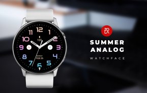 Summer Analog Watch Face screenshot 0