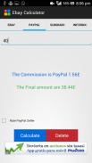 Calcolatrice per Ebay screenshot 2
