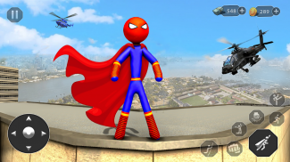 Stick Rope Hero Superhero Game screenshot 5