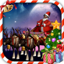 Santa sleigh parking 3D