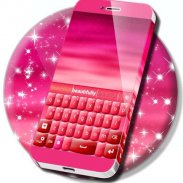 Pink Keyboard Hearts Glow screenshot 5