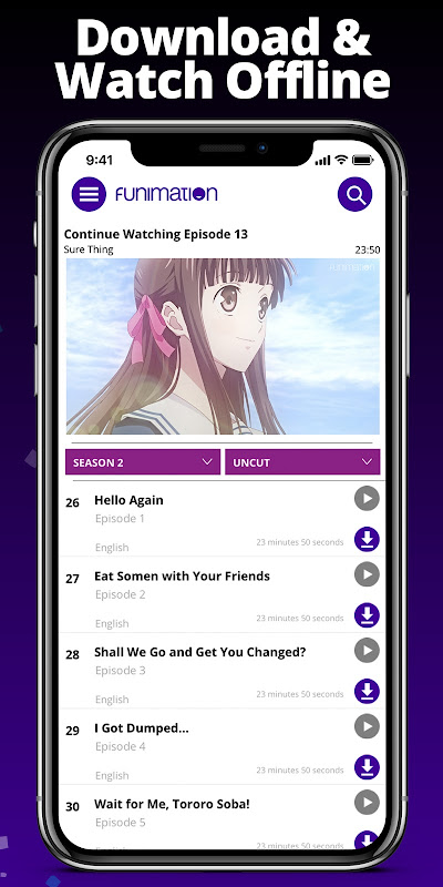 Baixar Funimation 3.9 Android - Download APK Grátis