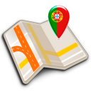 Map of Portugal offline icon