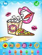 Glitter Lips with Makeup Brush Set coloring Game screenshot 8