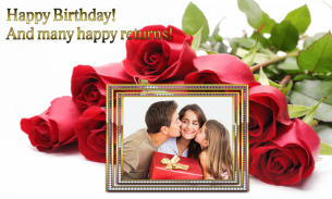 Birthday photo frame greetings screenshot 5