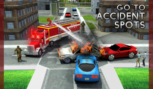 حريق الإنقاذ شاحنة المحاكاة 3D screenshot 13