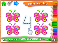 123 ड्राइंग🎨 बच्चों के लिए चित्रकारी और गिनती खेल screenshot 8