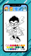 Teen Titans coloring cartoon screenshot 7