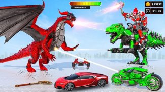 Police Dragon Robot Car Games screenshot 2