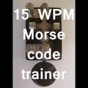 15 WPM CW Morse code trainer Icon