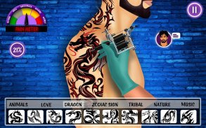 virtuelle Künstler Tätowierer Design Tattoo-Spiele screenshot 10