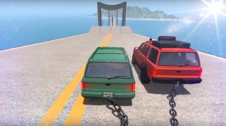 Chained Cars Against Ramp 3D screenshot 2