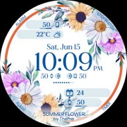 Summer Flower Watch Face screenshot 14