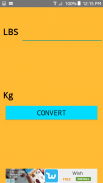 Unit Converter(Lbs and Kg) screenshot 1