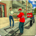 Gioco biciclette consegne cibo Icon