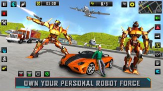 Robot Car Transform Games 3d screenshot 7