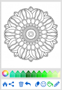Fleurs Mandala livre coloriage screenshot 2