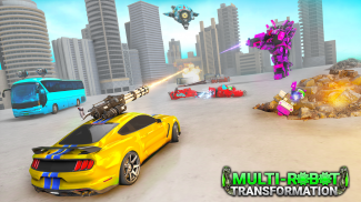 Flying Robot Car Transform: Tank Robot Games screenshot 3