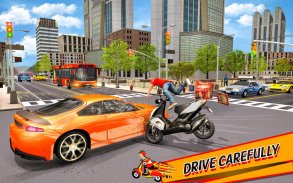 Pizza Delivery Boy Bike Games screenshot 12