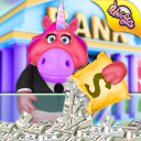 Basic Banking & ATM simulator with Mr Fat Unicorn Icon