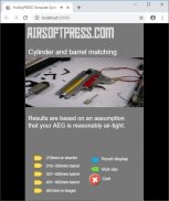 Airsoft AEG Cylinder and Inner Barrel Matching screenshot 1