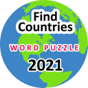 Word Search 2021-Find Countries(Word Find game)