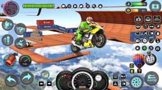 Impossible Mega Ramp Moto Bike Rider: Superhero 3D screenshot 2