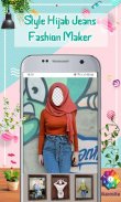 Style Hijab Jeans Fashion Maker screenshot 0