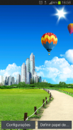 City blue sky Wallpaper HD screenshot 1