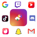 All Social Media in One App Icon