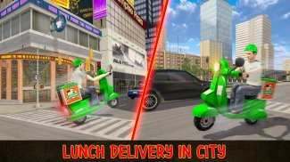 Offroad MotorBike Lunch Delivery:Virtual Game 2018 screenshot 2