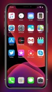iLauncher Phone 11 Max Pro OS 13 Black Theme screenshot 1