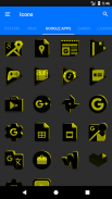 Black and Yellow Icon Pack ✨Free✨ screenshot 2