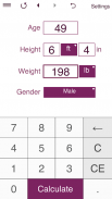 TDEE + BMR + BMI Calculator screenshot 5