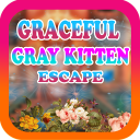 Graceful Gray Kitten Escape - A2Z Escape Game