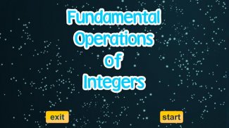 Operations of Integers screenshot 1