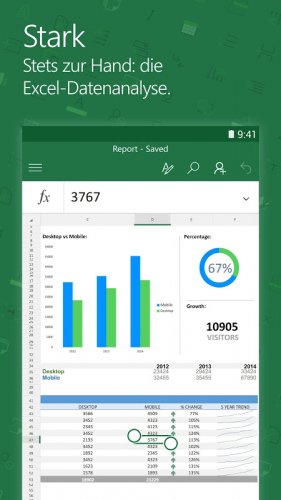 Microsoft Excel: Tabellen anzeigen und erstellen screenshot 1