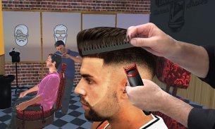 Barber shop rambut rambut gila game pemotongan 3D screenshot 3