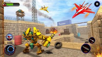 Jet War Robot Shooting : Robot Games screenshot 0