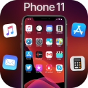 iLauncher Phone 11 Max Pro OS 13 Black Theme Icon