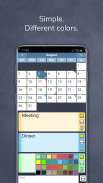 Calendar with colors screenshot 2