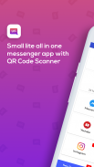 Messenger with Smart QR code scanner-  2 in 1 app screenshot 3