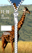 Giraffe Zipper Lock Screen screenshot 5