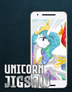 Little Unicorn Pony Jigsaw Puzzle Games screenshot 3